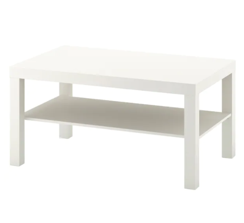 Large White End Table