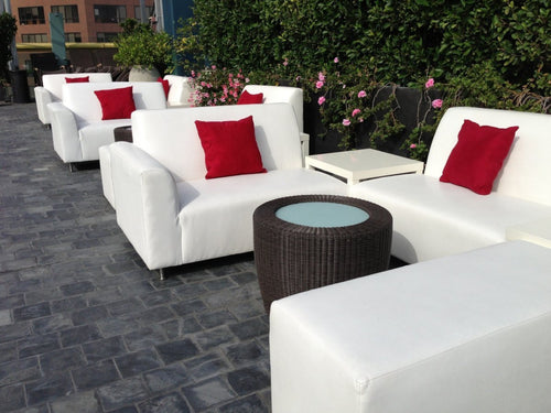 Wilshire 1010 Rooftop Pool Party Pool Side Furniture Rental Package | Seats 18